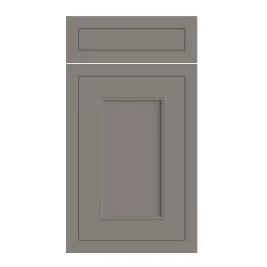 Click Here To Enlarge This Photo Of Bella Supermatt Dust Grey : Style : Helmsley. MDF Vinyl Wrapped Door/Drawer