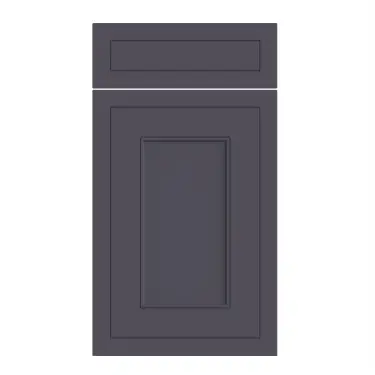 Click Here To Enlarge This Photo Of Bella Supermatt Indigo Blue : Style : Helmsley. MDF Vinyl Wrapped Door/Drawer