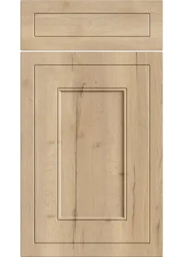 Click Here To Enlarge This Photo Of Bella Halifax Natural Oak : Style : Helmsley. MDF Vinyl Wrapped Door/Drawer