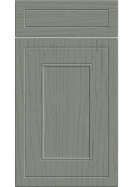 Click Here To Enlarge This Photo Of Bella Paintflow Matt Sage Green : Style : Helmsley. MDF Vinyl Wrapped Door/Drawer