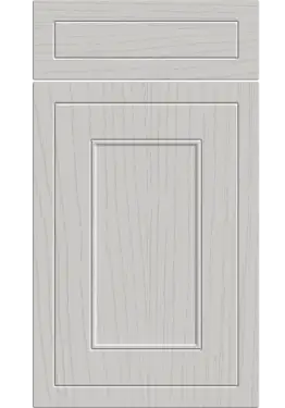 Click Here To Enlarge This Photo Of Bella Paintflow Matt Light Grey : Style : Helmsley. MDF Vinyl Wrapped Door/Drawer