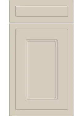 Click Here To Enlarge This Photo Of Bella Supermatt Taupe Grey : Style : Helmsley. MDF Vinyl Wrapped Door/Drawer