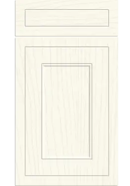 Click Here To Enlarge This Photo Of Bella Paintflow Matt White : Style : Helmsley. MDF Vinyl Wrapped Door/Drawer