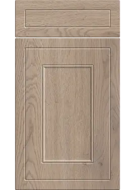 Click Here To Enlarge This Photo Of Bella Cremona Oak Cannolo : Style : Helmsley. MDF Vinyl Wrapped Door/Drawer
