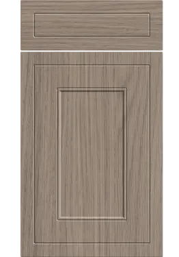 Click Here To Enlarge This Photo Of Bella Grey Vicenza Oak : Style : Helmsley. MDF Vinyl Wrapped Door/Drawer