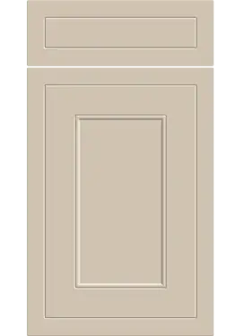 Click Here To Enlarge This Photo Of Bella Supermatt Macademia : Style : Helmsley. MDF Vinyl Wrapped Door/Drawer