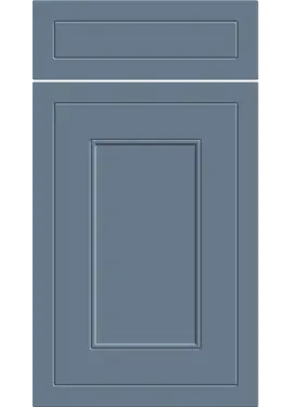 Click Here To Enlarge This Photo Of Bella Supermatt Misty Blue : Style : Helmsley. MDF Vinyl Wrapped Door/Drawer