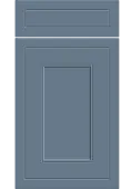 Bella Supermatt Misty Blue : Style : Helmsley. MDF Vinyl Wrapped Door/Drawer
