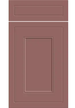 Click Here To Enlarge This Photo Of Bella Supermatt Rusty Red : Style : Helmsley. MDF Vinyl Wrapped Door/Drawer
