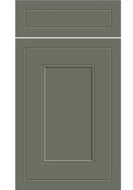 Click Here To Enlarge This Photo Of Bella Supermatt Smoke Green : Style : Helmsley. MDF Vinyl Wrapped Door/Drawer