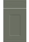 Bella Supermatt Smoke Green : Style : Helmsley. MDF Vinyl Wrapped Door/Drawer
