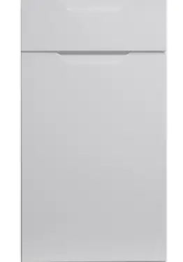 Click Here To Enlarge This Photo Of Bella Porcelain White : Style Integra. MDF Vinyl Wrapped Door/Drawer