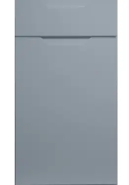 Click Here To Enlarge This Photo Of Bella Supermatt Denim : Style : Integra. MDF Vinyl Wrapped Door/Drawer