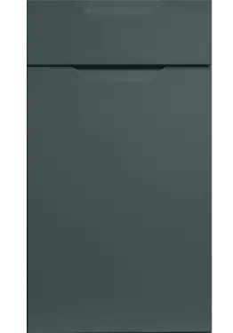 Click Here To Enlarge This Photo Of Bella Supermatt Kombu Green : Style : Integra. MDF Vinyl Wrapped Door/Drawer