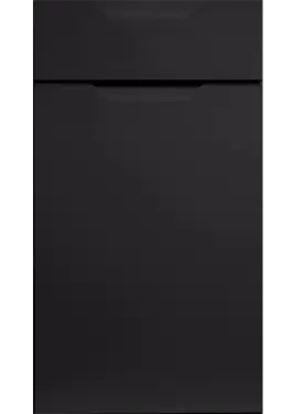 Click Here To Enlarge This Photo Of Bella Supermatt Black : Style : Integra. MDF Vinyl Wrapped Door/Drawer