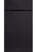 Bella Supermatt Black : Style : Integra. MDF Vinyl Wrapped Door/Drawer