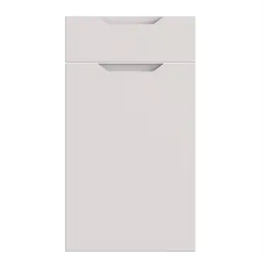 Click Here To Enlarge This Photo Of Bella Supermatt Dove Grey : Style : Integra. MDF Vinyl Wrapped Door/Drawer