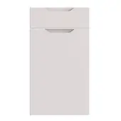 Bella Supermatt Dove Grey : Style : Integra. MDF Vinyl Wrapped Door/Drawer