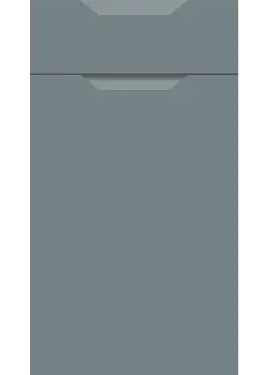 Click Here To Enlarge This Photo Of Bella Supermatt Mood Grey : Style : Integra. MDF Vinyl Wrapped Door/Drawer