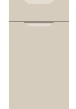 Click Here To Enlarge This Photo Of Bella Supermatt Taupe Grey : Style : Integra. MDF Vinyl Wrapped Door/Drawer