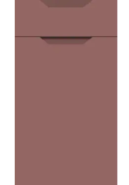 Click Here To Enlarge This Photo Of Bella Supermatt Rusty Red : Style : Integra. MDF Vinyl Wrapped Door/Drawer