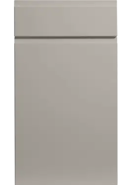 Click Here To Enlarge This Photo Of Bella Supermatt Pebble : Style : Knebworth. MDF Vinyl Wrapped Door/Drawer