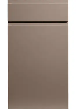 Click Here To Enlarge This Photo Of Bella Supermatt Cashmere : Style : Knebworth. MDF Vinyl Wrapped Door/Drawer