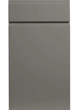 Click Here To Enlarge This Photo Of Bella Supermatt Taupe : Style : Knebworth. MDF Vinyl Wrapped Door/Drawer
