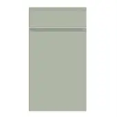 Bella Supermatt Sage Green : Style : Knebworth. MDF Vinyl Wrapped Door/Drawer
