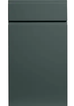 Click Here To Enlarge This Photo Of Bella Supermatt Kombu Green : Style : Knebworth. MDF Vinyl Wrapped Door/Drawer