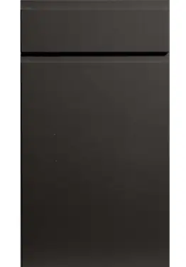 Click Here To Enlarge This Photo Of Bella Supermatt Graphite : Style : Knebworth. MDF Vinyl Wrapped Door/Drawer