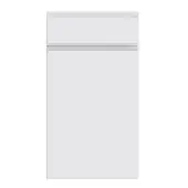Bella Supermatt White : Style : Knebworth. MDF Vinyl Wrapped Door/Drawer