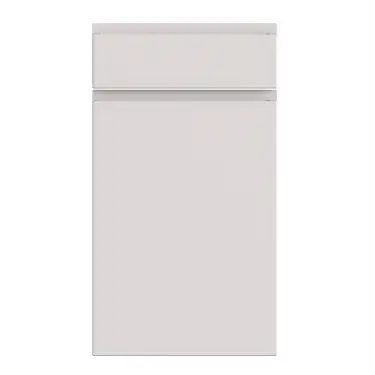 Click Here To Enlarge This Photo Of Bella Supermatt Dove Grey : Style : Knebworth. MDF Vinyl Wrapped Door/Drawer