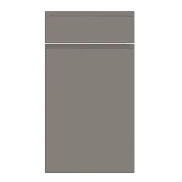 Click Here To Enlarge This Photo Of Bella Supermatt Dust Grey : Style : Knebworth. MDF Vinyl Wrapped Door/Drawer