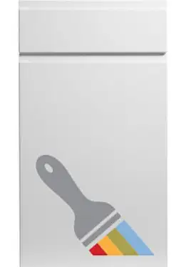 Click Here To Enlarge This Photo Of Bella Paintable : Style : Knebworth. MDF Vinyl Wrapped Door/Drawer