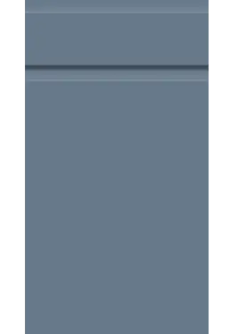 Click Here To Enlarge This Photo Of Bella Supermatt Misty Blue : Style : Knebworth. MDF Vinyl Wrapped Door/Drawer