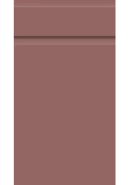 Click Here To Enlarge This Photo Of Bella Supermatt Rusty Red : Style : Knebworth. MDF Vinyl Wrapped Door/Drawer