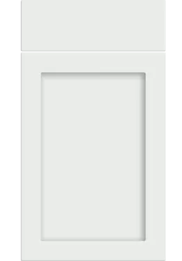Click Here To Enlarge This Photo Of Bella Satin White : Style : Oakham. MDF Vinyl Wrapped Door/Drawer