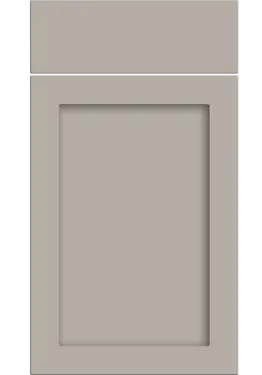 Click Here To Enlarge This Photo Of Bella Supermatt Pebble : Style : Oakham. MDF Vinyl Wrapped Door/Drawer
