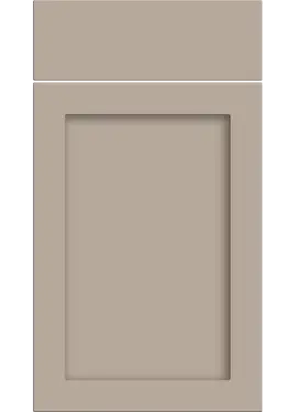 Click Here To Enlarge This Photo Of Bella Supermatt Cashmere : Style : Oakham. MDF Vinyl Wrapped Door/Drawer