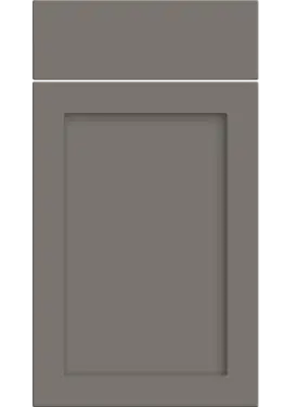Click Here To Enlarge This Photo Of Bella Supermatt Taupe : Style : Oakham. MDF Vinyl Wrapped Door/Drawer