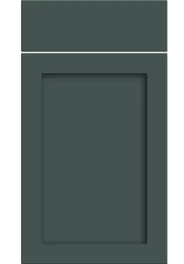 Click Here To Enlarge This Photo Of Bella Supermatt Kombu Green : Style : Oakham. MDF Vinyl Wrapped Door/Drawer