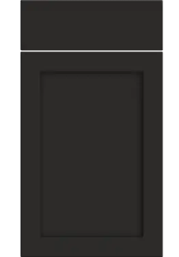 Click Here To Enlarge This Photo Of Bella Supermatt Graphite : Style : Oakham. MDF Vinyl Wrapped Door/Drawer