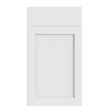 Click Here To Enlarge This Photo Of Bella Supermatt White : Style : Oakham. MDF Vinyl Wrapped Door/Drawer