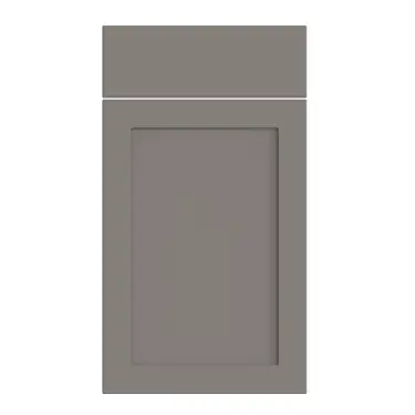 Click Here To Enlarge This Photo Of Bella Supermatt Dust Grey : Style : Oakham. MDF Vinyl Wrapped Door/Drawer