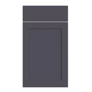 Click Here To Enlarge This Photo Of Bella Supermatt Indigo Blue : Style : Oakham. MDF Vinyl Wrapped Door/Drawer