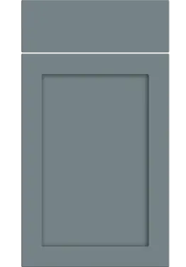 Click Here To Enlarge This Photo Of Bella Supermatt Mood Grey : Style : Oakham. MDF Vinyl Wrapped Door/Drawer