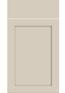 Click Here To Enlarge This Photo Of Bella Supermatt Taupe Grey : Style : Oakham. MDF Vinyl Wrapped Door/Drawer