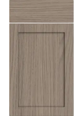 Click Here To Enlarge This Photo Of Bella Grey Vicenza Oak : Style : Oakham. MDF Vinyl Wrapped Door/Drawer
