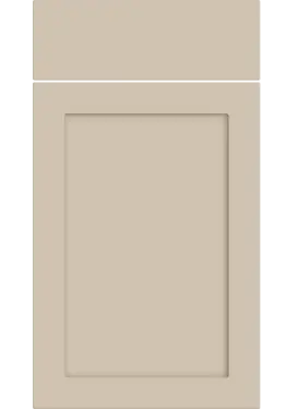 Click Here To Enlarge This Photo Of Bella Supermatt Macademia : Style : Oakham. MDF Vinyl Wrapped Door/Drawer